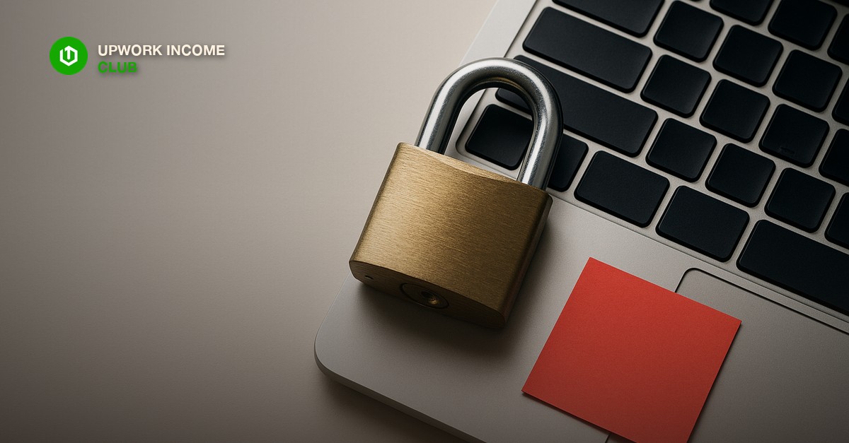 Upwork Income Club - avoiding scams and bad clients on Upwork with a protected laptop